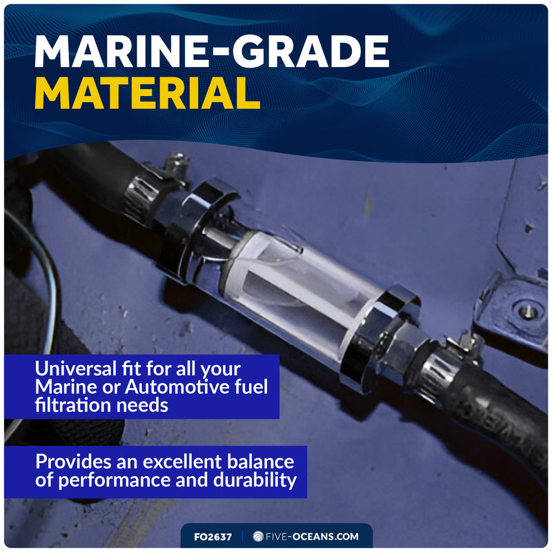 In-Line Universal Fuel Filter - FO2637 - Five Oceans