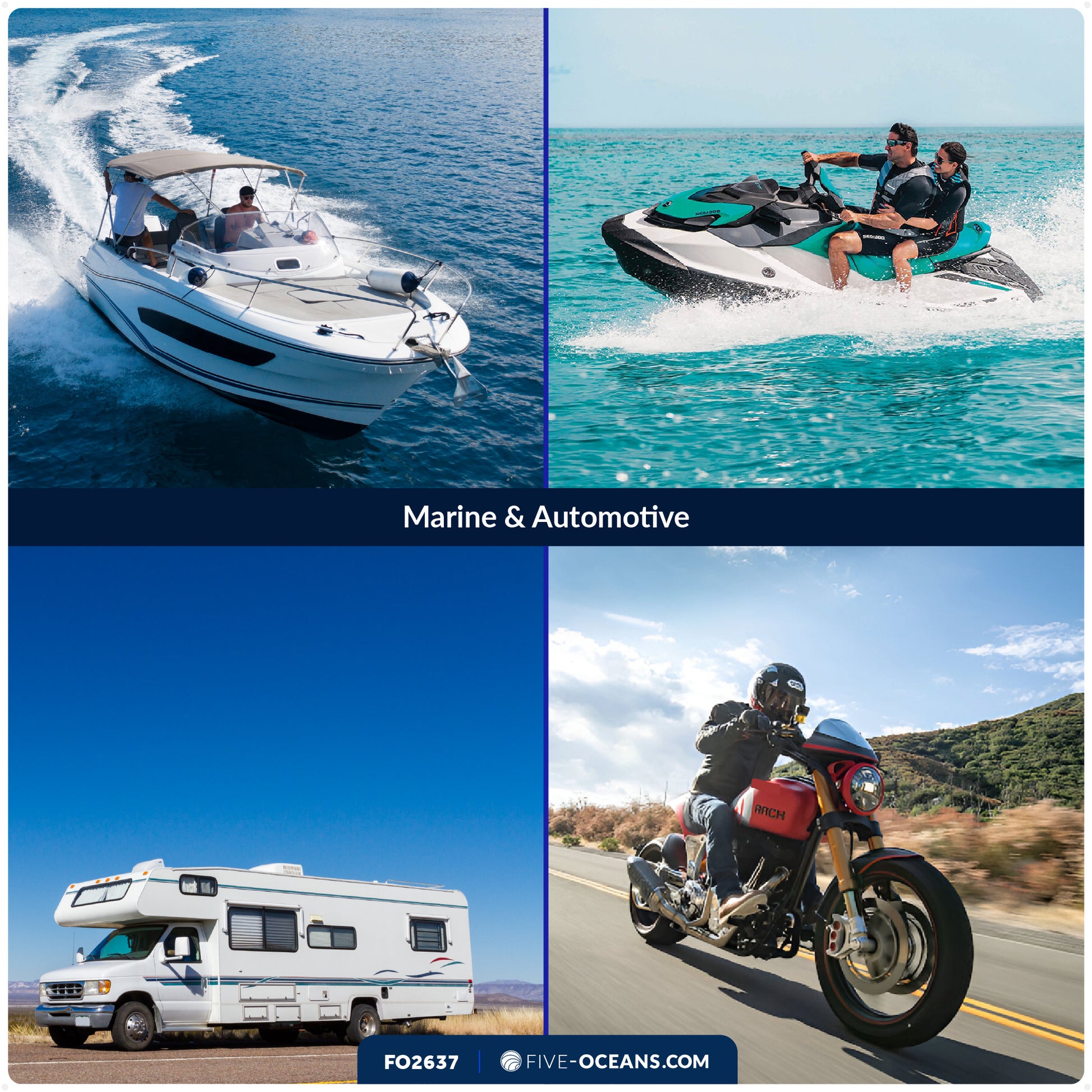 In-Line Universal Fuel Filter - FO2637 - Five Oceans