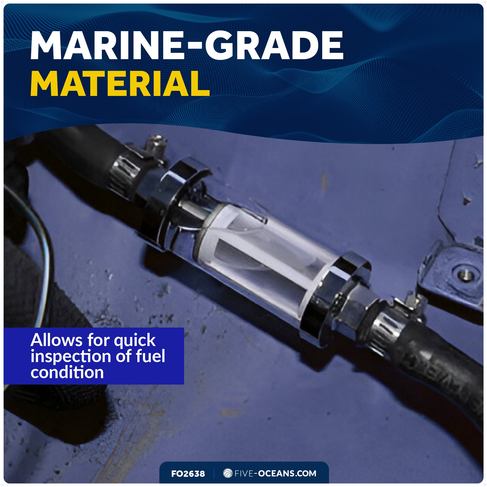 Replacement Filters Cartridges for In-Line Universal Fuel Filter - FO2638