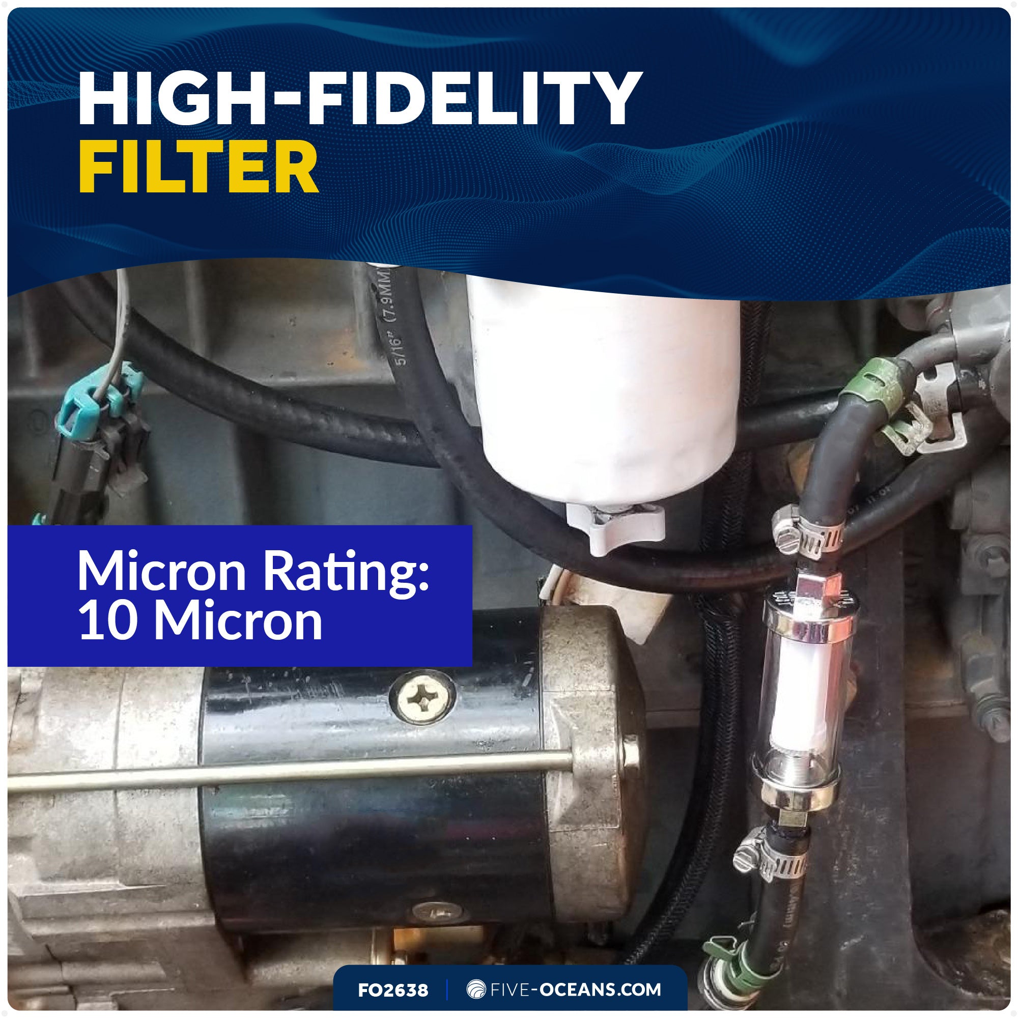 Replacement Filters Cartridges for In-Line Universal Fuel Filter - FO2638