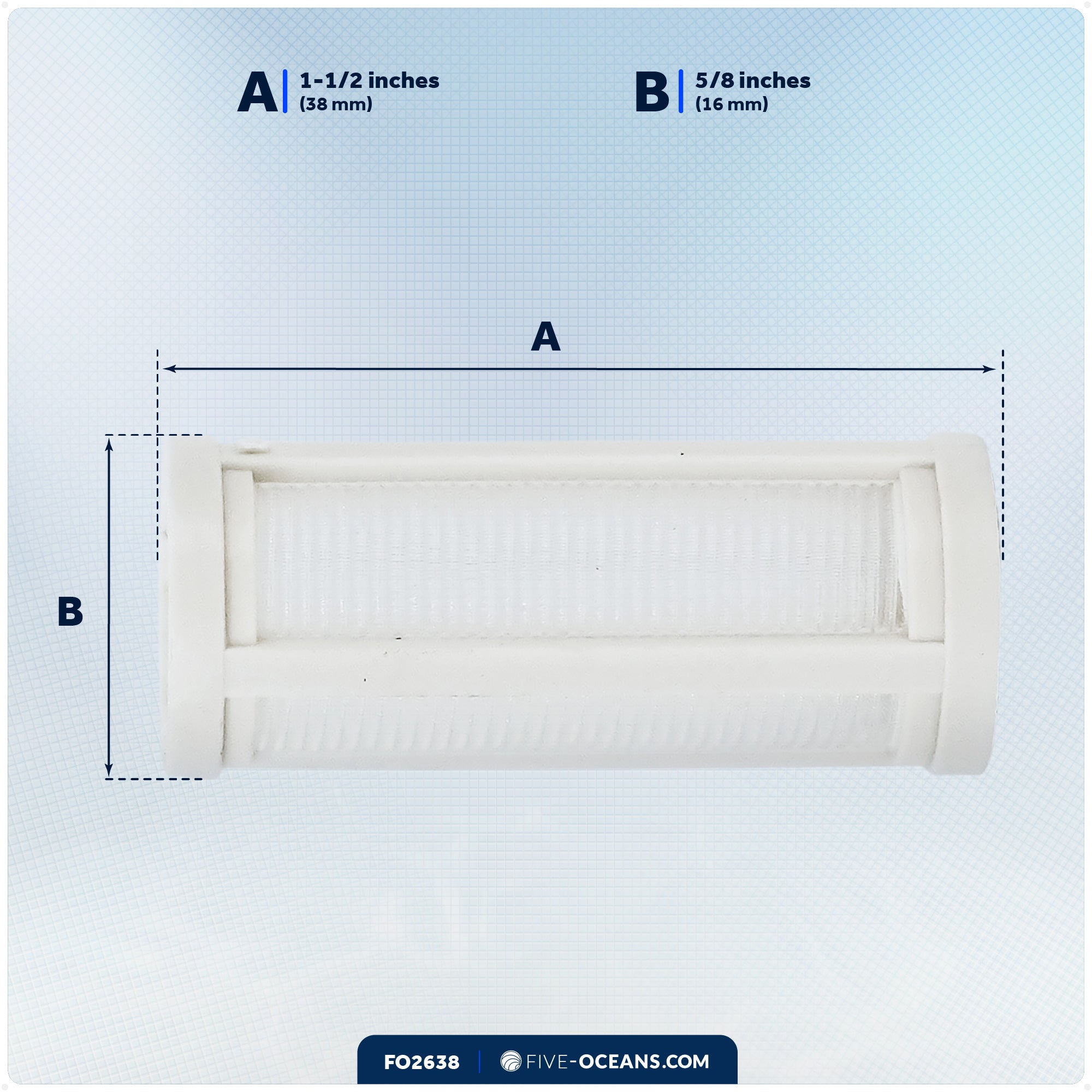 Replacement Filters Cartridges for In-Line Universal Fuel Filter - FO2638