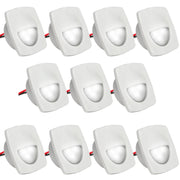 2-1/4" Square Courtesy Companion Light, White Housing, Cool White LED, 10-Pack - FO2642-M10 - Five Oceans