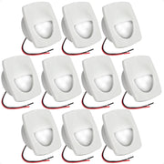 2-1/4" Square LED Recessed Courtesy / Companionway Light, White Housing, Cool White, 12V, 10-Pack - FO2642-M10