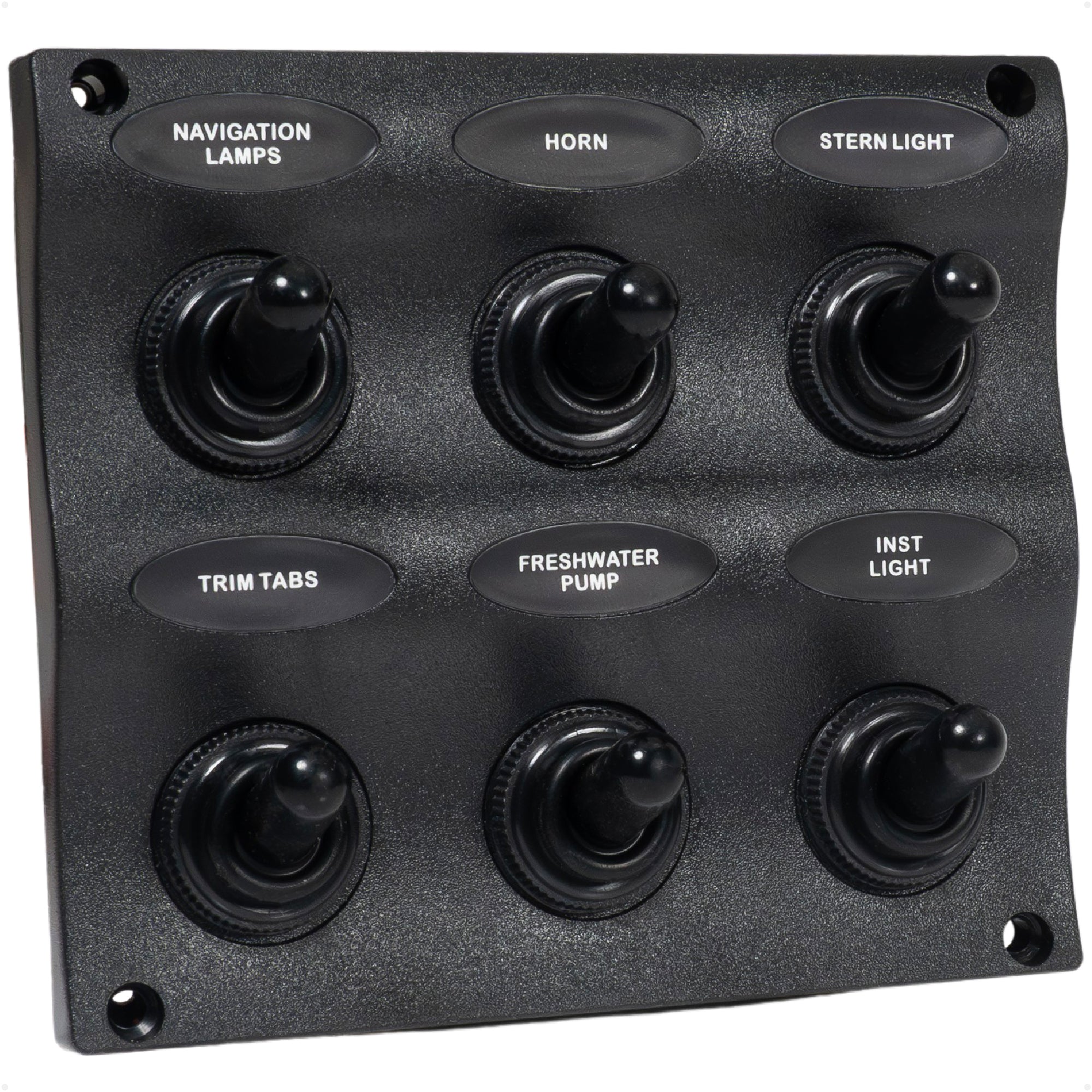 LED 6 Gang Switch Panel - Waterproof - 12-24 Volts - FO2652