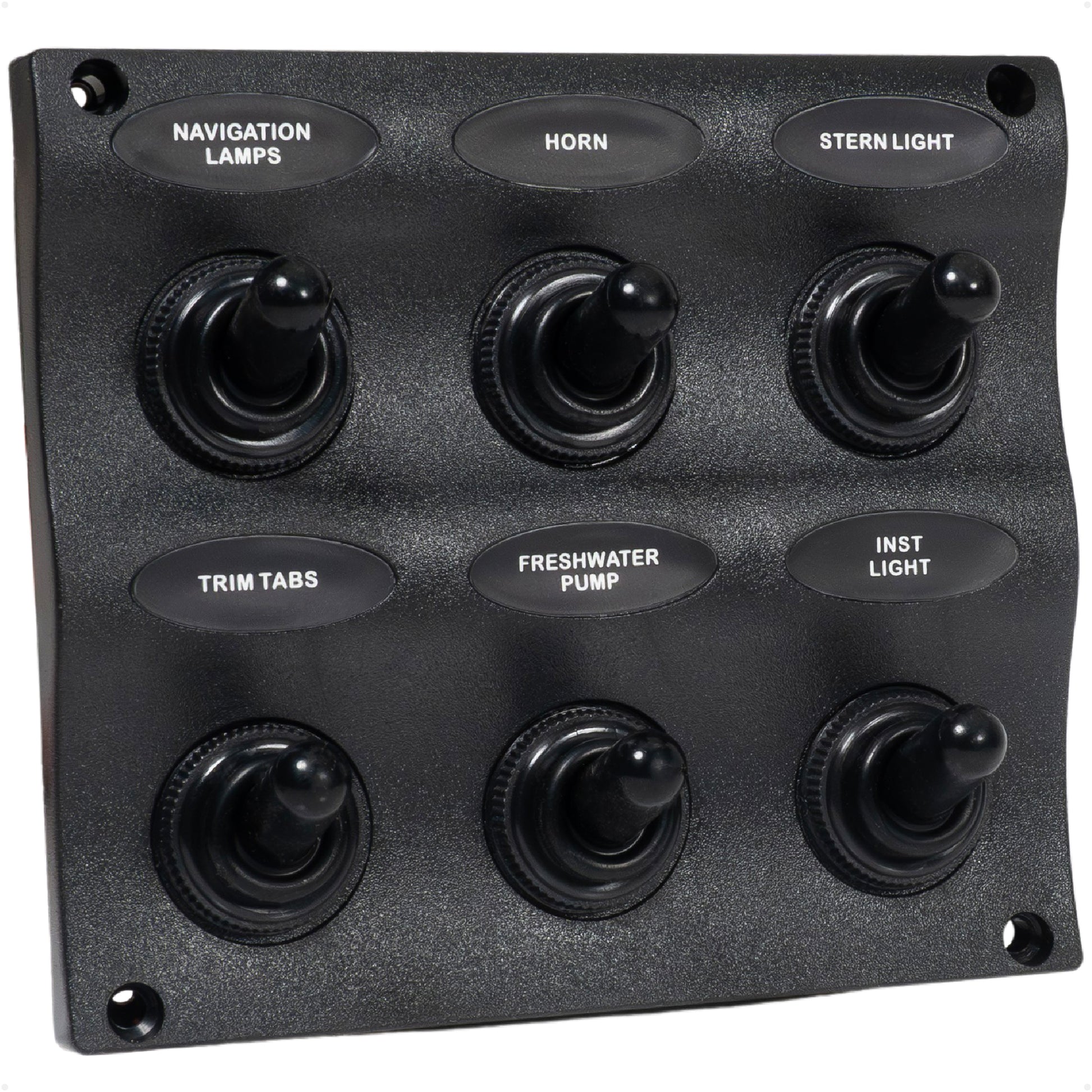 LED 6 Gang Switch Panel - Waterproof - 12-24 Volts - FO2652 - Five Oceans