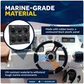 6 Gang Toggle Switch Panel, Waterproof, 12-24V - FO2652 - Five Oceans