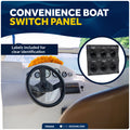 6 Gang Toggle Switch Panel, Waterproof, 12-24V - FO2652 - Five Oceans