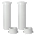 3/4" Motorwell Thru-Hull Drain Tube, White Nylon, 2-Pack – FO2865-M2 - Five Oceans