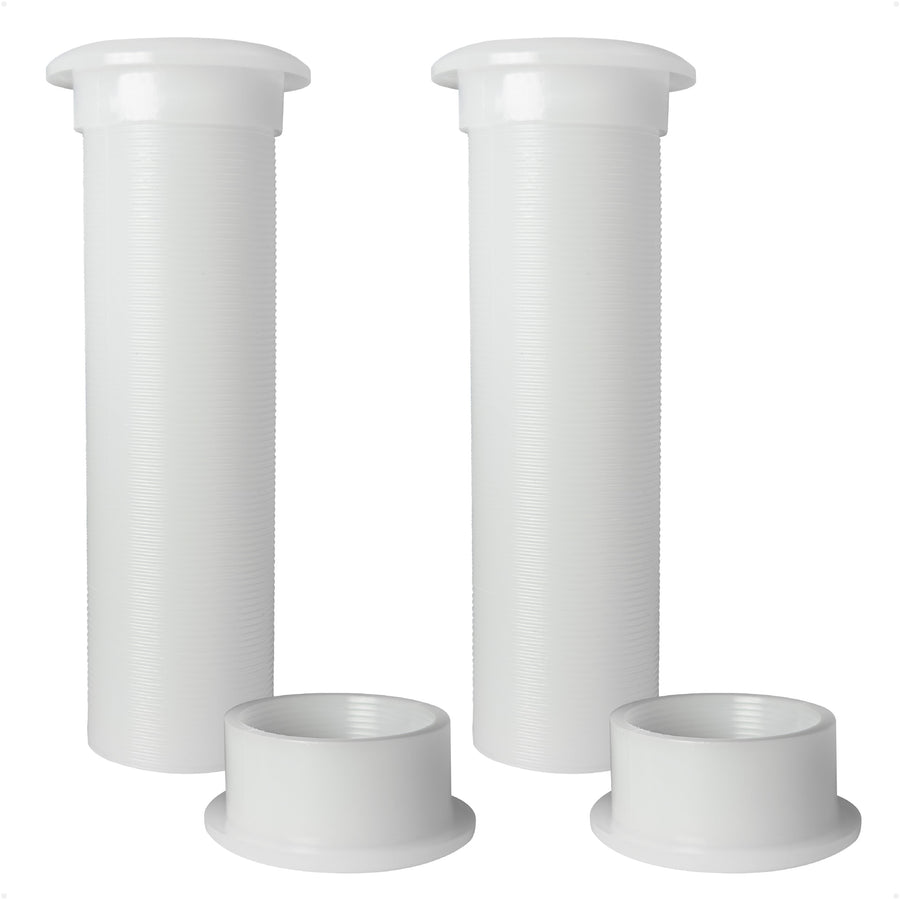 3/4" Motorwell Thru-Hull Drain Tube, White Nylon, 2-Pack – FO2865-M2 - Five Oceans
