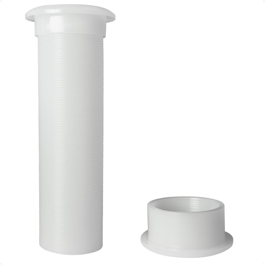 3/4" Motorwell Thru-Hull Drain Tube, White Nylon – FO2865 - Five Oceans