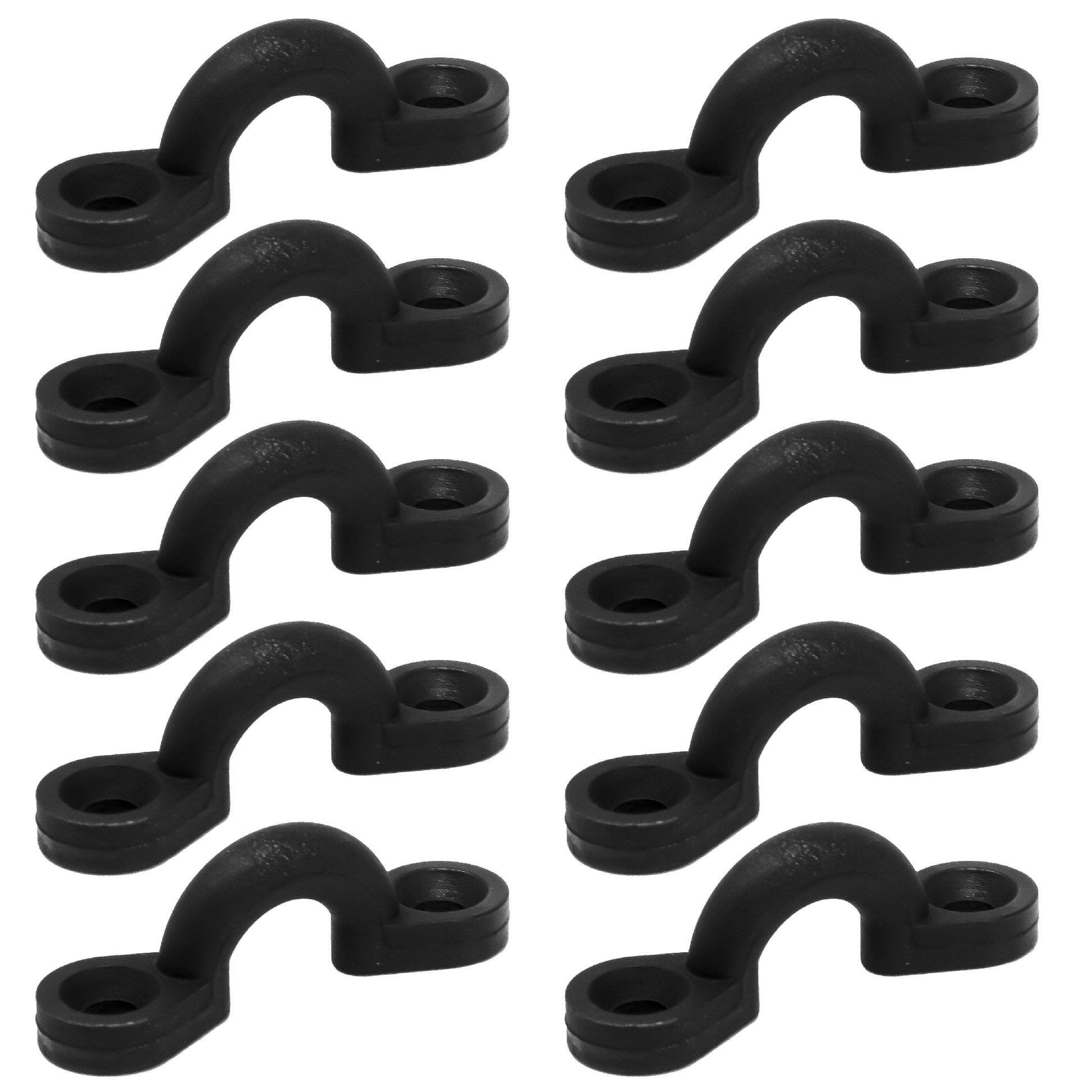 3/8" I.D. Eye Straps, Black Nylon, 10-Pack - FO2866 - Five Oceans