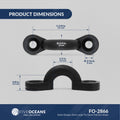 3/8" I.D. Eye Straps, Black Nylon, 10-Pack - FO2866 - Five Oceans