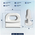 9/16" (14mm) Sail Slide Internal Track, White Nylon, 10-Pack - FO2871 - Five Oceans