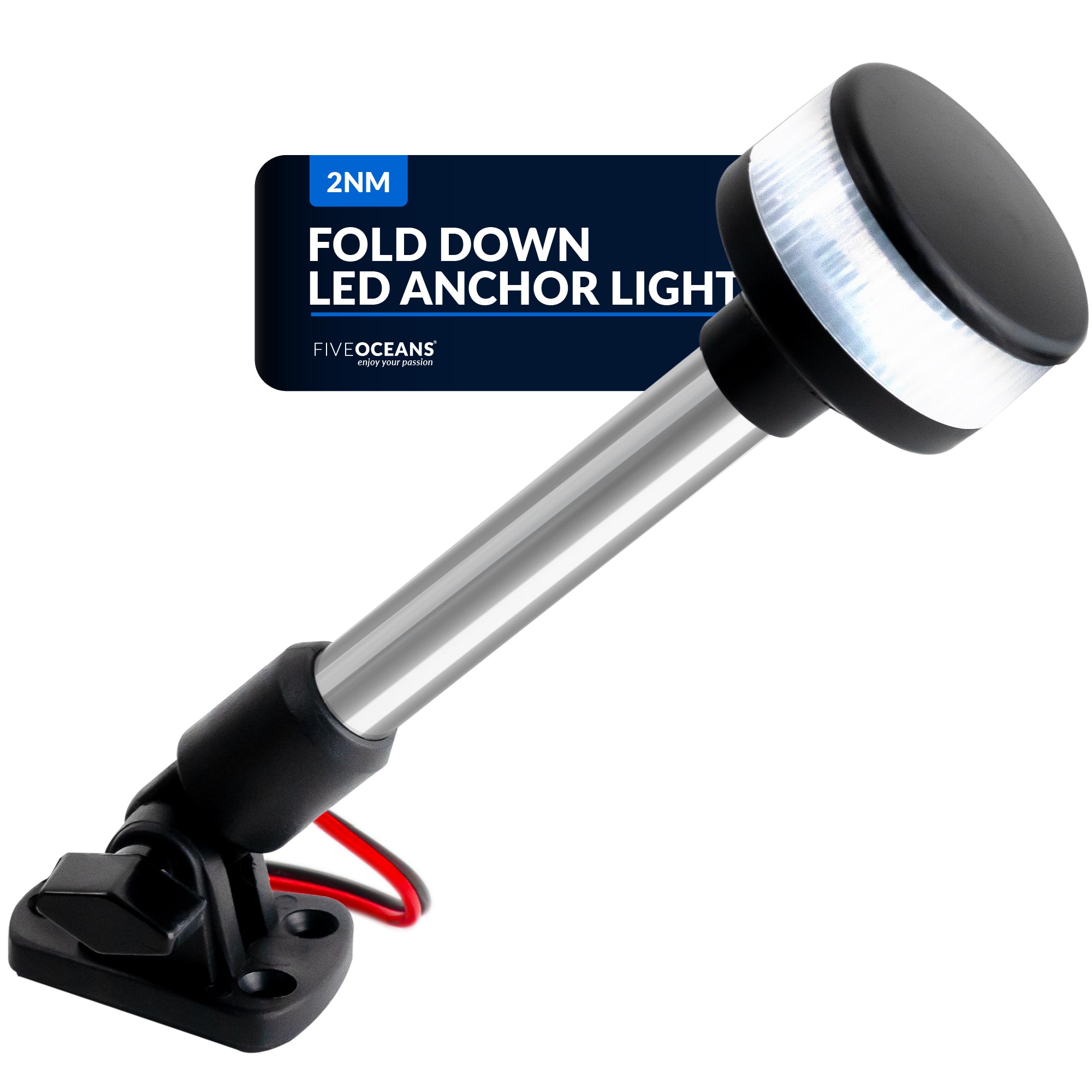 LED Anchor Navigation Light 9", Fold Down, 2NM - FO2878