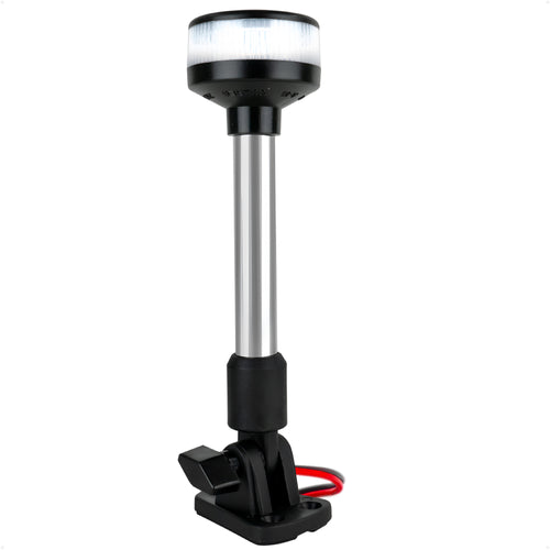 9" LED Anchor Navigation Light, Fold-Down, 12V DC - USCG 2NM Certified - FO2878 - Five Oceans