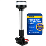 9" LED Anchor Light for Boats - USCG 2NM Certified Fold-Down, 12V DC - FO2878 - Five Oceans