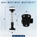 9" LED Anchor Navigation Light, Fold-Down, 12V DC - USCG 2NM Certified - FO2878 - Five Oceans