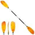 84" Kayak Paddle, Aluminum, Yellow & Orange, Detachable - FO2880 - Five Oceans