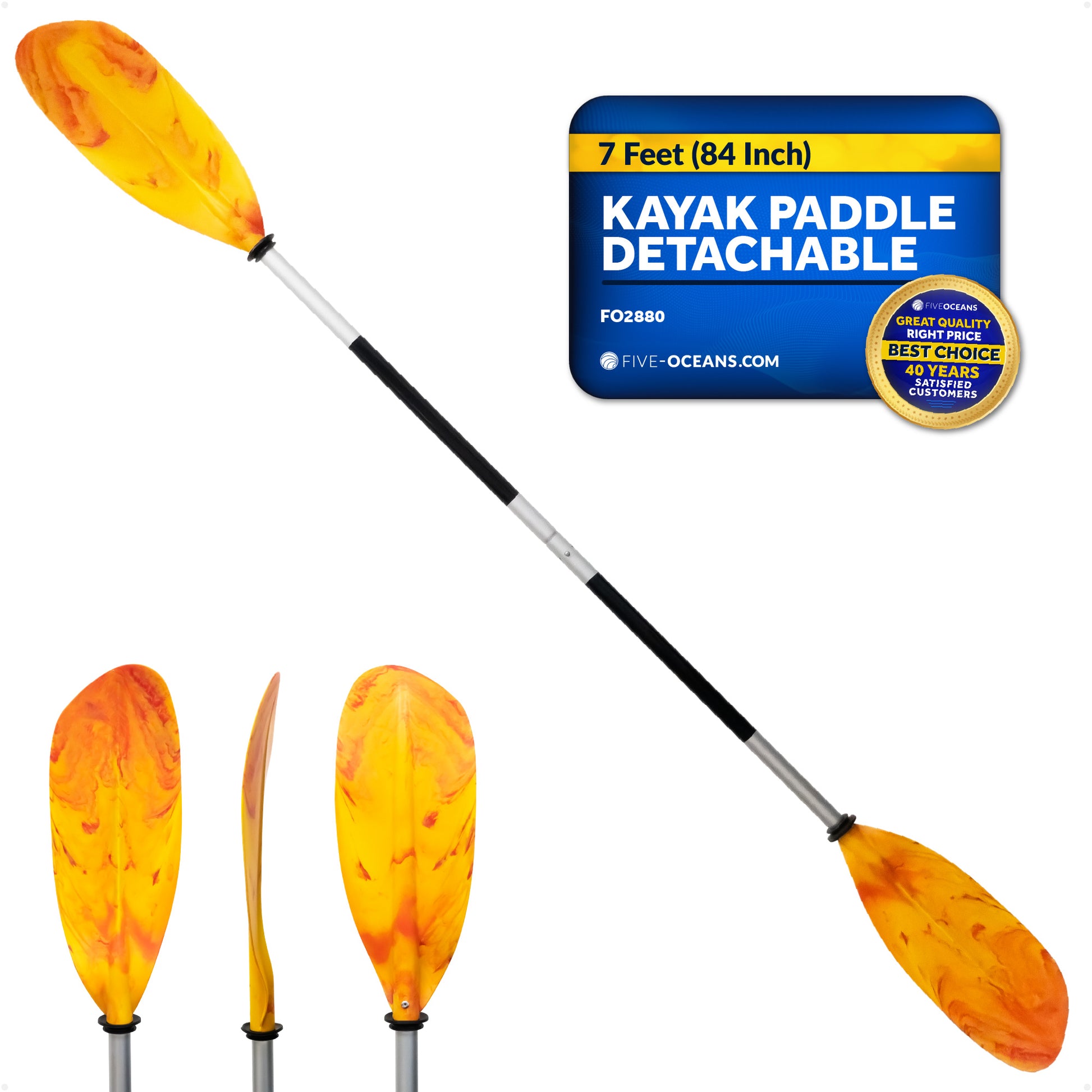 Kayak Paddle, Detachable 84" - FO2880 - Five Oceans