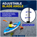 84" Kayak Paddle, Aluminum, Yellow & Orange, Detachable - FO2880 - Five Oceans