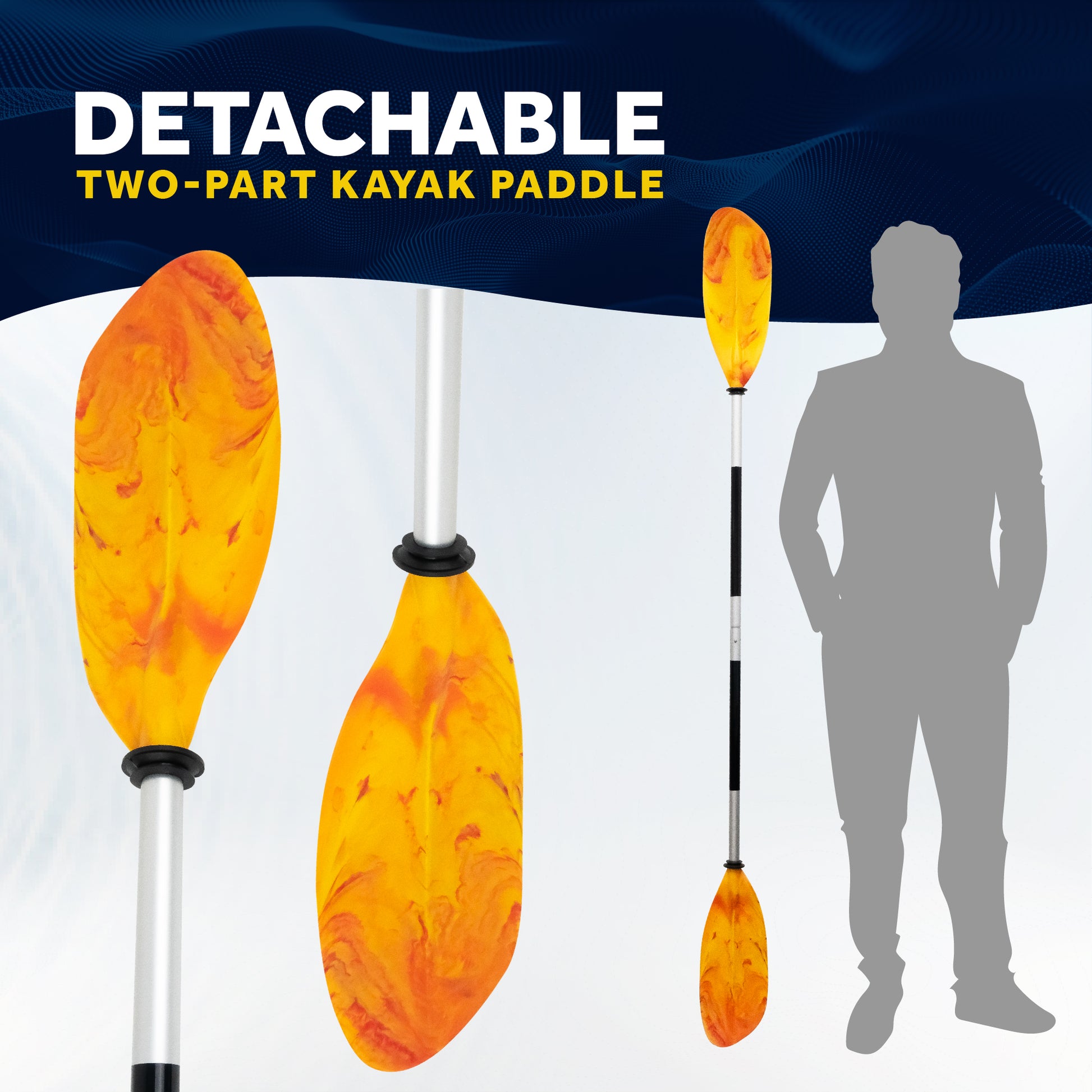 Kayak Paddle, Detachable 84" - FO2880 - Five Oceans
