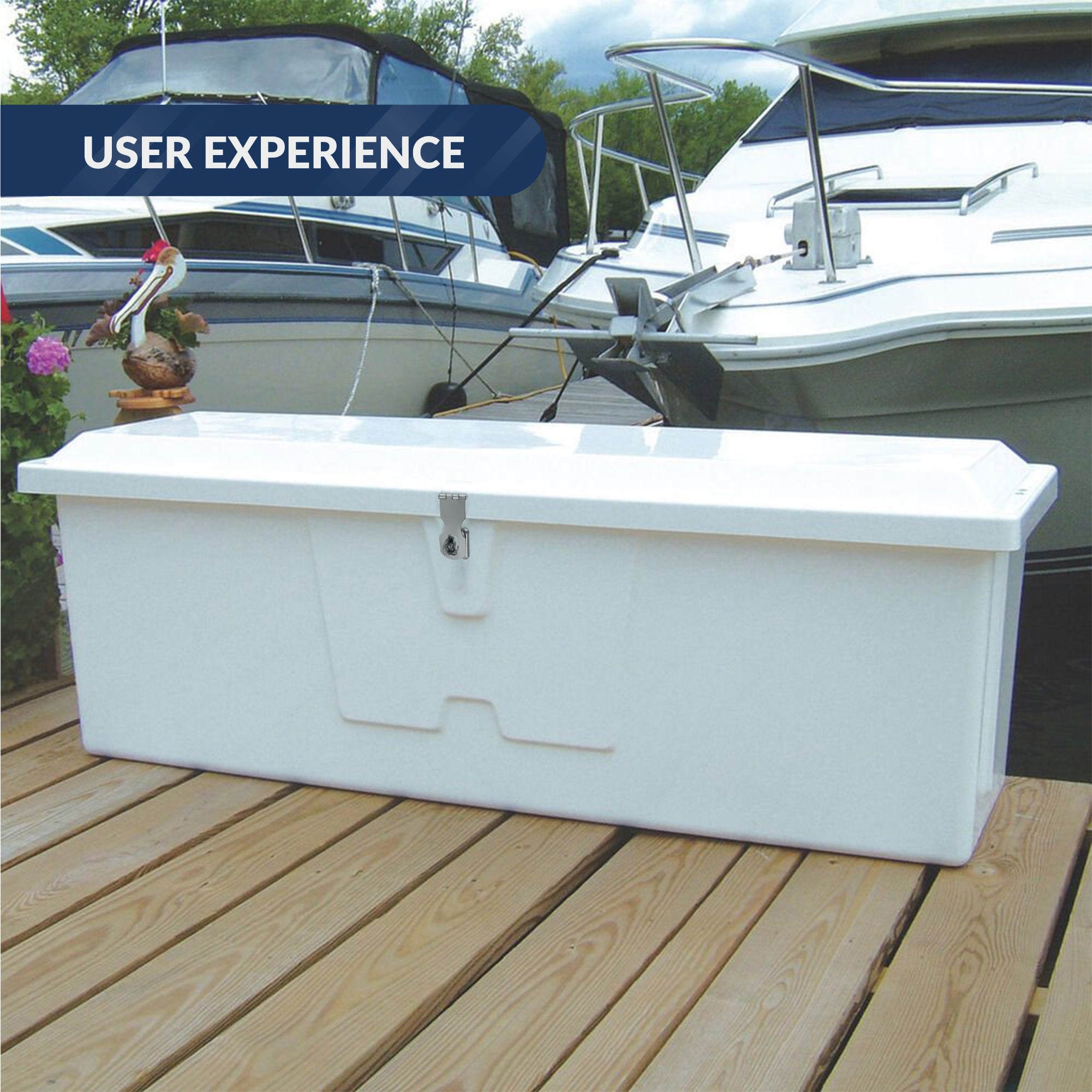 Door Lock Hasp Latch, AISI 316 Stainless Steel, 4-Pack - FO2883-M4