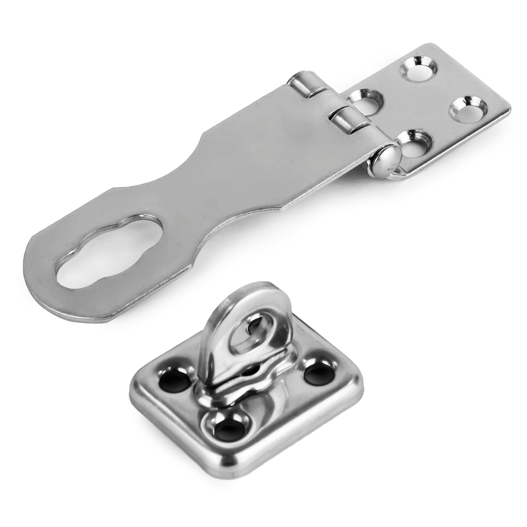 Door Lock Hasp Latch, AISI 316 Stainless Steel - FO2883 - Five Oceans