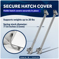 8" Hatch Lid Support Spring, Stainless Steel, 2-Pack - FO2884-M2 - Five Oceans