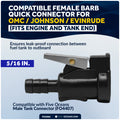 5/16" Fuel Connector for OMC / Johnson / Evinrude Outboard Motors - FO2885 - Five Oceans
