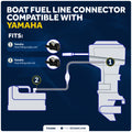 3/8" Fuel Connector for Yamaha Outboard Motors - FO2888 - Five Oceans