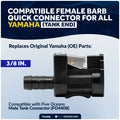 3/8" Fuel Connector for Yamaha Outboard Motors - FO2888 - Five Oceans