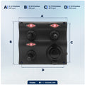 3 Gang Toggle Switch Panel with Power Socket, Waterproof, 12-24V - FO2892 - Five Oceans