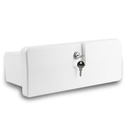 Boat Glove Box with Lock, White - FO2894 - Five Oceans