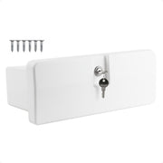 Glove Box, Lockable with 2 Keys, White - FO2894 - Five Oceans