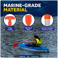 Floating Emergency Telescoping Paddle 21"-42", T-Grip, Orange, 2-Pack - FO2898-M2 - Five Oceans