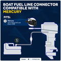 3/8" Fuel Connector for Mercury Outboard Tanks (Post-1998) – FO2900 - Five Oceans