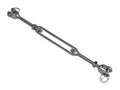5/16" x 4-1/4" (M8 x 108 mm) Jaw & Jaw Turnbuckle, Open Body, 316 Stainless Steel – FO2948 - Five Oceans