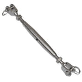 3/8" x 5" (M10 x 127 mm) Jaw & Jaw Turnbuckle, Closed Body, 316 Stainless Steel - FO2954 - Five Oceans