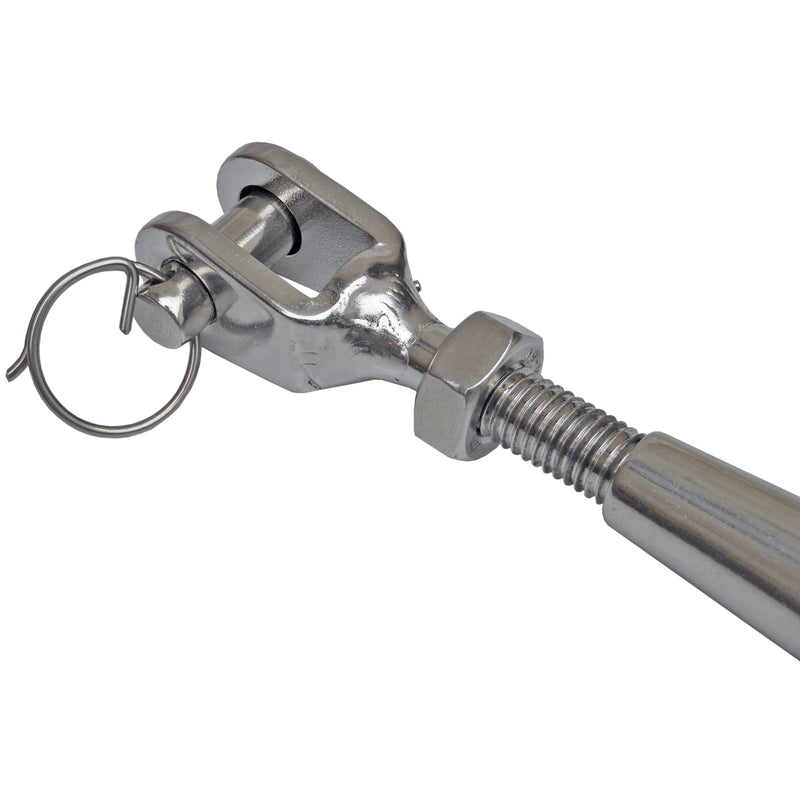 3/8" x 5" (M10 x 127 mm) Jaw & Jaw Turnbuckle, Closed Body, 316 Stainless Steel - FO2954 - Five Oceans