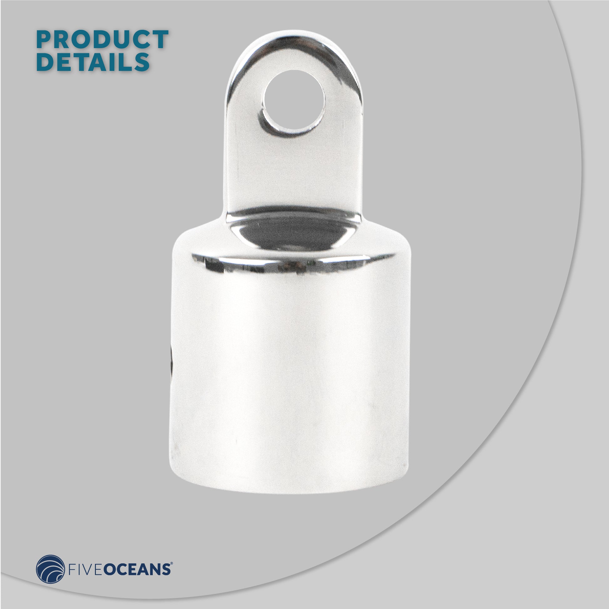 Bimini Top Hardware 1" External End Eye, AISI316 Stailess Steel - 4-Pack - FO2961-M4 - Five Oceans