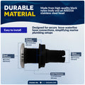 3/4" Thru-Hull Fitting, Black Nylon & Stainless Steel Head, 2-Pack – FO2995-M2 - Five Oceans