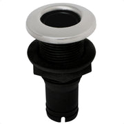 Thru Hull Fittings for Boats - 3/4" Hose, Black - FO2995