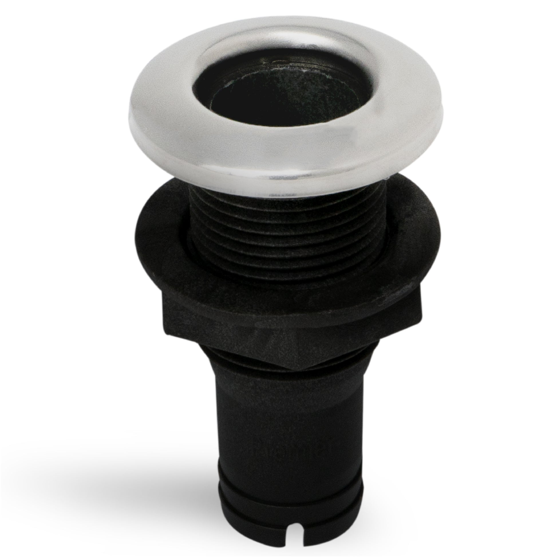 Thru Hull Fittings for Boats - 1" Hose, Black - FO2996 - Five Oceans