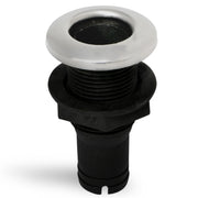 Thru Hull Fittings for Boats - 1-1/2" Hose, Black - FO2997 - Five Oceans
