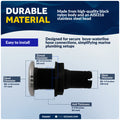 1-1/2" Thru-Hull Fitting, Black Nylon & Stainless Steel Head – FO2997 - Five Oceans