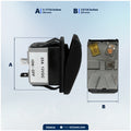 3-Pin (On)-Off Momentary LED Rocker Switch, SPST, 25A/12V DC - 15A/24V DC - FO3016 - Five Oceans