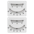 6 & 45 Degree Double Reading Clinometer, 2-Pack - FO3037-M2 - Five Oceans
