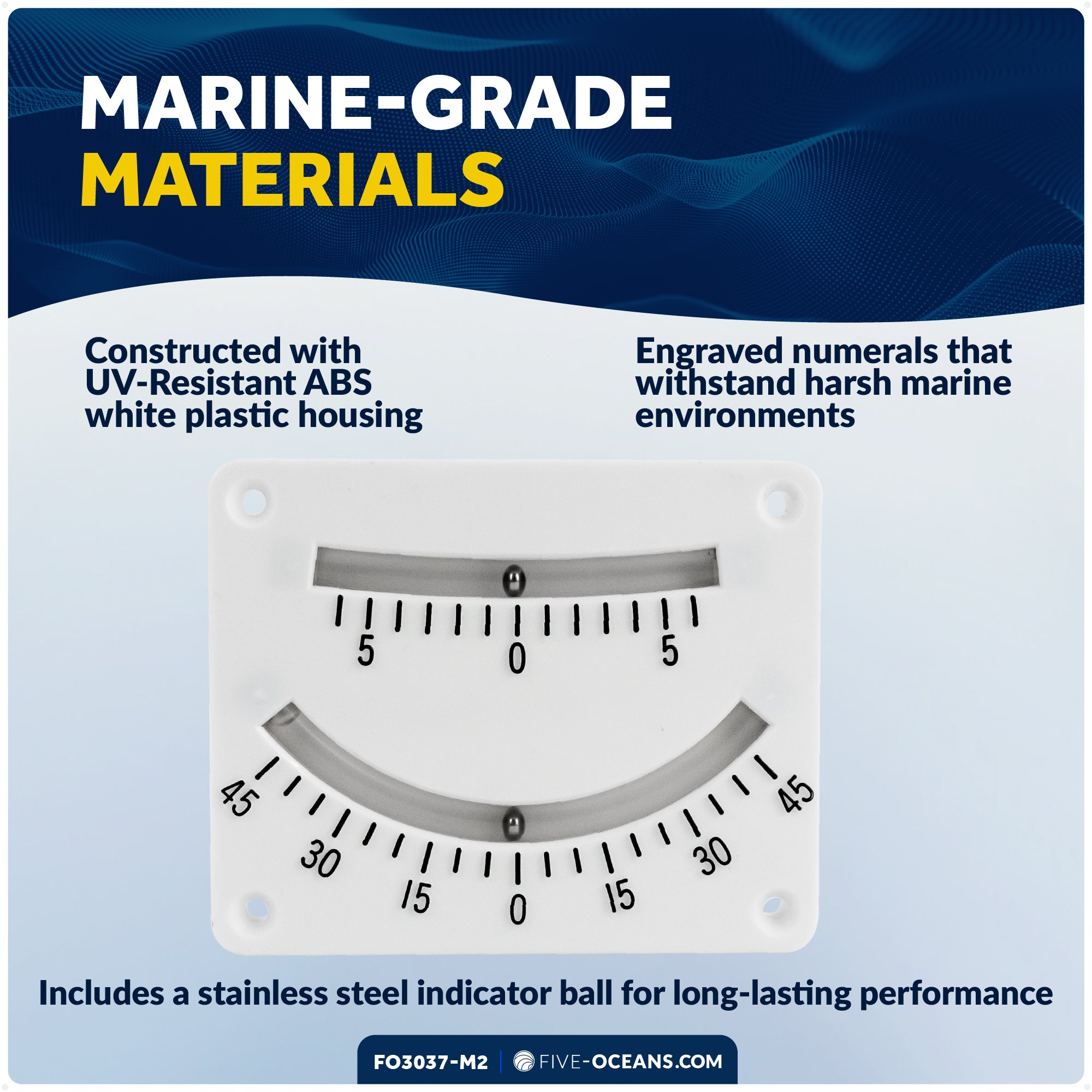 6 & 45 Degree Double Reading Clinometer, 2-Pack - FO3037-M2 - Five Oceans