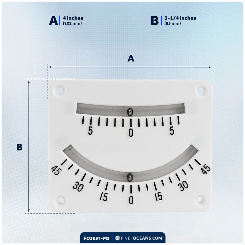 6 & 45 Degree Double Reading Clinometer, 2-Pack - FO3037-M2 - Five Oceans