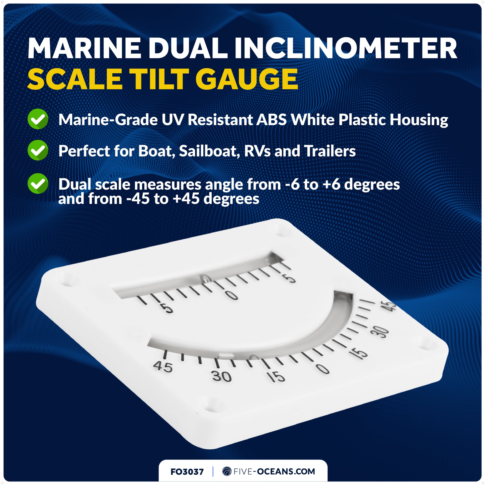 6 & 45 Degree Double Reading Clinometer - FO3037 - Five Oceans